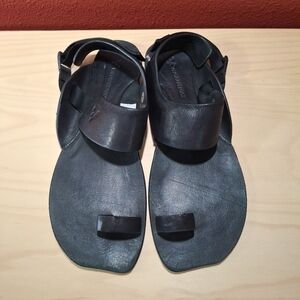 Vivobarefoot Opanka Sandals Women's 42 Black Leather Walking Running